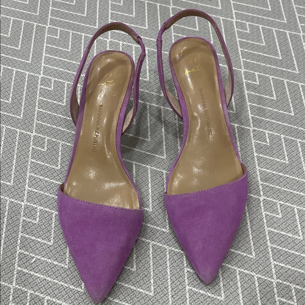 Banana Republic Violet Slingback Heels